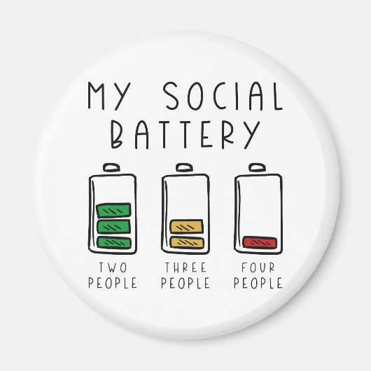 Aimant Ma batterie sociale (Devant)