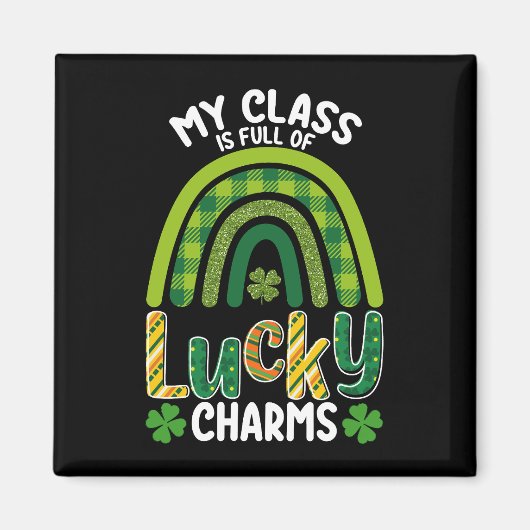 Aimant Ma Classe Est Pleine De Charmes Chanceux St Patric (Devant)