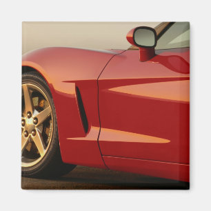 Aimant Ma Corvette rouge