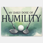 Aimant Ma Dose Quotidienne D'Humilité Golf (Recto)