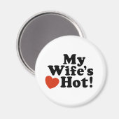 Aimant Ma femme est chaude (Recto/Verso)