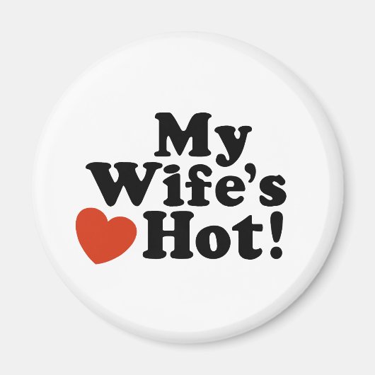 Aimant Ma femme est chaude (Devant)