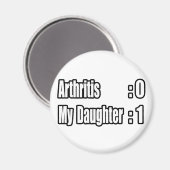 Aimant Ma fille combat l'arthrite (Recto/Verso)