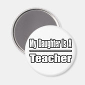 Aimant Ma fille est enseignante (Recto/Verso)