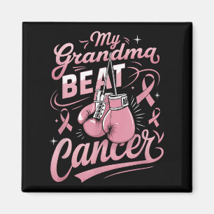 Aimant Ma grand-mère bat le cancer soutien cancer du sein