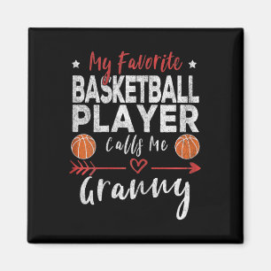 Aimant Ma joueuse de basket préférée m'appelle Mamie S