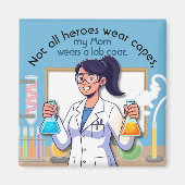 Aimant Ma Mère Porte Une Blouse De Laboratoire (Devant)