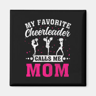 Aimant Ma pom-pom girl préférée m'appelle Maman pour la f