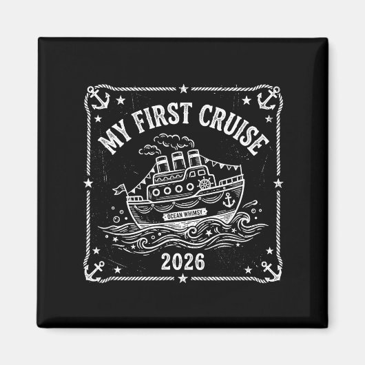 Aimant Ma première croisière 2026 (Devant)