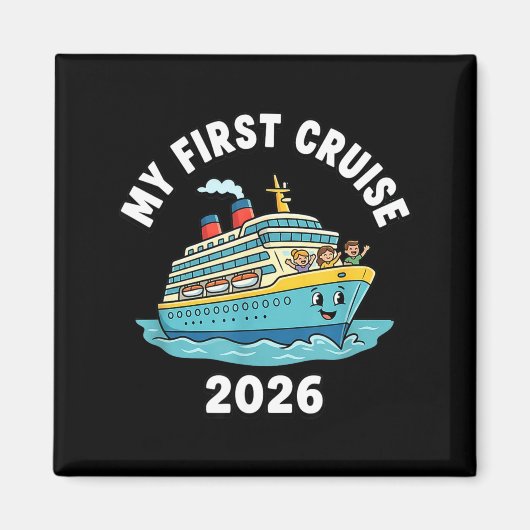 Aimant Ma première croisière 2026 (Devant)
