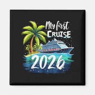Aimant Ma première croisière 2026 Drôle de première fois