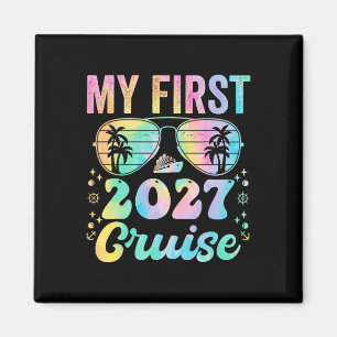Aimant Ma première croisière 2027 Vacances Famille assort