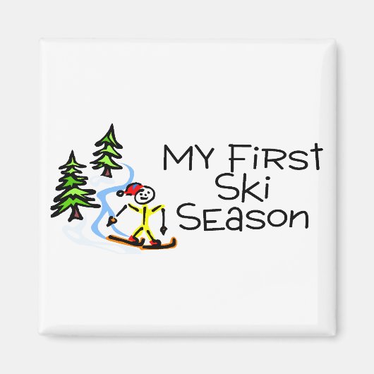 Aimant Ma Première Saison De Ski (Devant)