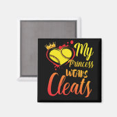 Aimant Ma Princesse Porte Des Mats Softball Maman Basebal (Recto/Verso)