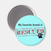 Aimant Ma race préférée est Secourue (Recto/Verso)