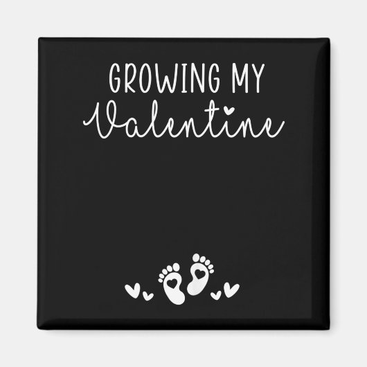 Aimant Ma Saint-Valentin de Grossesse de Future Maman Val (Devant)
