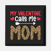 Aimant Ma Saint Valentin M'Appelle Maman Leopard Buffalo (Devant)