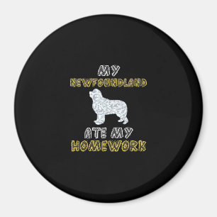 Aimant Ma terre-neuve a mangé mes devoirs   Citations de 