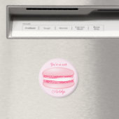 Aimant macaron rose mignon si doux nom filles (In Situ (Lave-vaisselle))