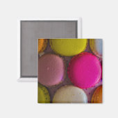 Aimant Macarons colorés Dessert Cuit Savoureux (Recto/Verso)