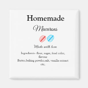 Aimant Macarons faits maison ajoutez des ingrédients fait