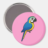 Aimant Macaw bleu et jaune (Recto/Verso)
