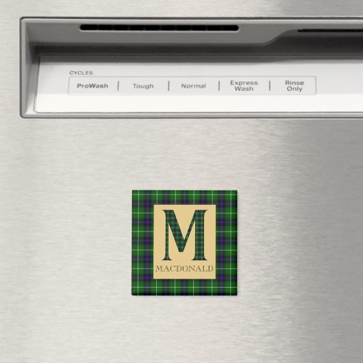 Aimant MacDonald Tartan Monogramme M (In Situ (Lave-vaisselle))