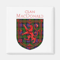 MacDonald Tartan Scottish Plaid Lion Rampant