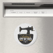 Aimant Machine à coudre antique AJOUTER LE NOM Seamstress (In Situ (Lave-vaisselle))