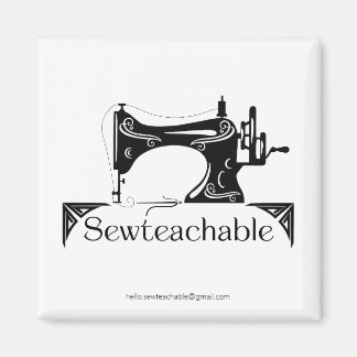Aimant Machine à coudre vintage, couture enseignable