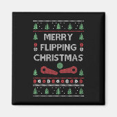 Aimant Machine Retro Arcade Jeu Gamer Pinball Noël (Devant)