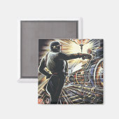 Aimant Machines futuristes Sci Fi de science-fiction vint (Recto/Verso)