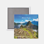 Aimant Machu Picchu, Pérou - Ruines de la citadelle inca (Recto/Verso)