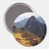 Aimant Machu Picchu Pérou - Ruines Machu Picchu Lever du  (Recto/Verso)