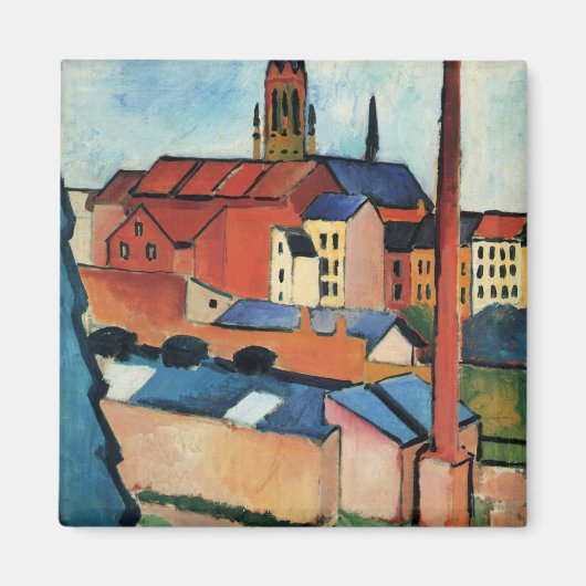 Aimant Macke - St. Mary's avec Maisons et Chimney (Bonn) (Devant)
