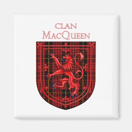 Aimant MacQueen Tartan Scottish Plaid Lion Rampant (Devant)