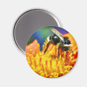 Aimant Macro des fleurs de bourdons (Recto/Verso)