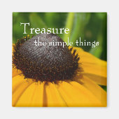 Aimant Macro Fleur Jaune (Devant)