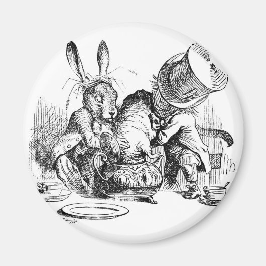 Aimant Mad Hatter, Dormouse et March Hare (Devant)