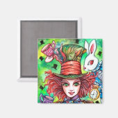 Aimant Mad Hatter et Rabbit (Recto/Verso)