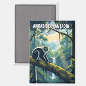 Aimant Madagascar Andasibe-Mantadia Parc National Voyage (Recto/Verso)