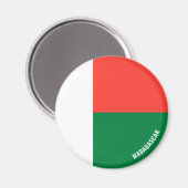 Aimant Madagascar Drapeau charmant patriotique (Recto/Verso)