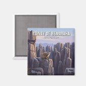 Aimant Madagascar Parc national Tsingy de Bemaraha Voyage (Recto/Verso)