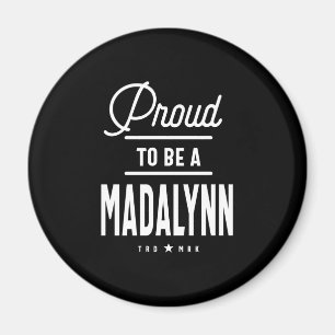 Aimant Madalynn Nom personnalisé Cadeau Anniversaire