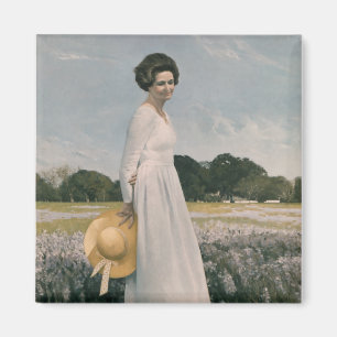 Aimant Madame Bird Johnson - Aaron Shikler (1978)