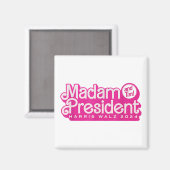 Aimant Madame la Présidente | Harris Walz (Recto/Verso)