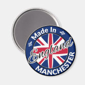 Aimant Made in Manchester England Union Jack Flag (Recto/Verso)