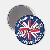 Aimant Made in Newcastle England Union Jack Flag (Recto/Verso)