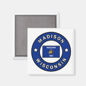Aimant Madison Wisconsin (Recto/Verso)