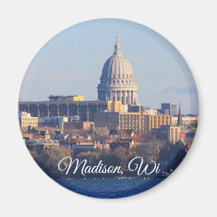 Aimant Madison, Wisconsin Souvenir Keepsaké